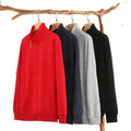 China Bangladesh Factory Price OEM Customized Logo Embroidery Heavyweight Korean Style Zipper Cardigan Stand Collar Sweatshirt