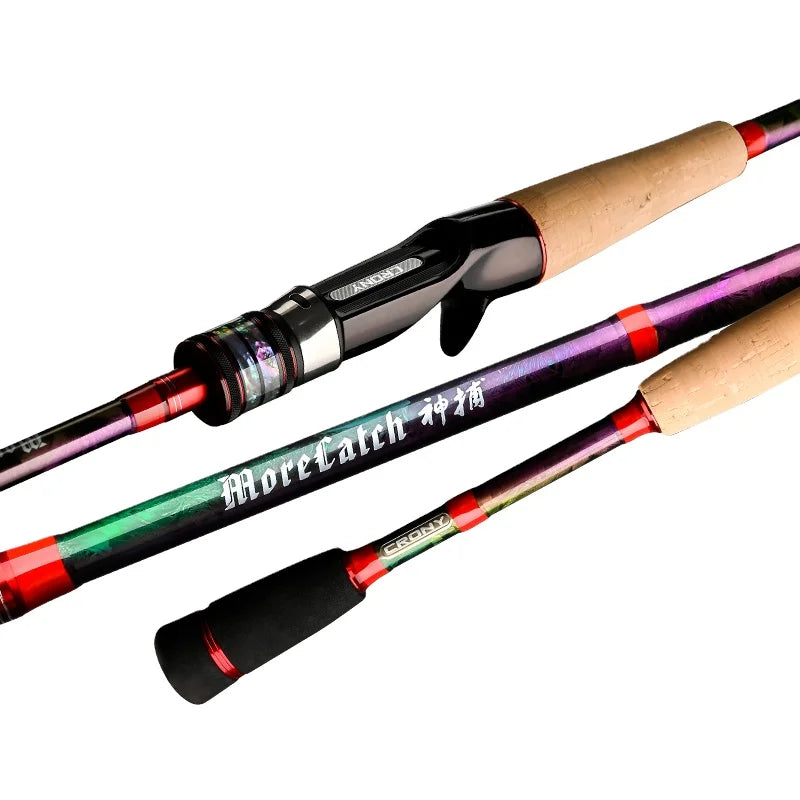 CRONY 6'5" 6'8" 6'2" 7'0" Spinning Fishing Rods Fuji Guide Casting Fishing Rod High Modulus Carbon Fiber Rod