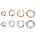 Stainless Steel Split Rings Multi-Size  DIY Jewelry Accessories Gold Plated Open Jump Rings for Jewelry Making