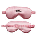Custom Embroidered logo SPA Center Promotional Gift Fluffy pink Sleeping Eye Sleep Mask