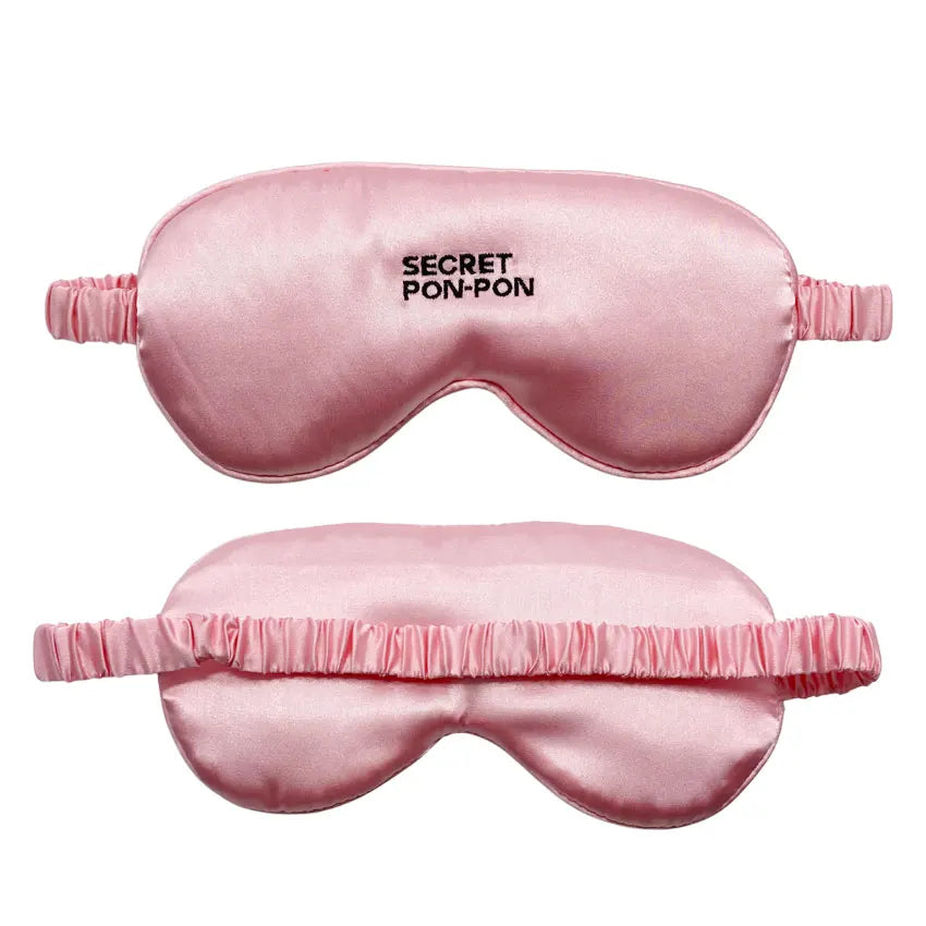 Custom Embroidered logo SPA Center Promotional Gift Fluffy pink Sleeping Eye Sleep Mask