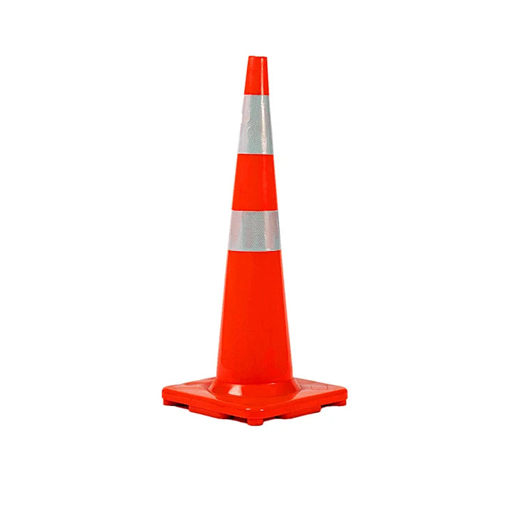 Slim 90cm 36 Inches PVC Flexible Safety Security Road Traffic Cone