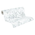 Made Germany-Marble White Grey Non Woven Vinyl Wallpaper Rolls-Modern Design Sound-Absorbing for Living Room Hotel