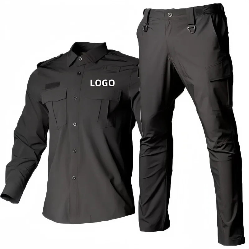 2025 Summer Four Elastic Training Guard Uniforms Quick-Drying and On-Duty for Instructors and Security