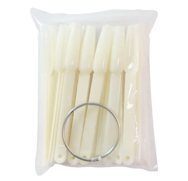 BIN Wholesale White 50pcs Per Bag White Practice Color Chart Nail Tips for Display