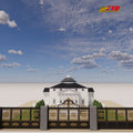 Modern Iron House Gate Designs 6 Feet Eco-Friendly Clean Sleek Minimalist Styles Enhance Aesthetic Security for Contemporary