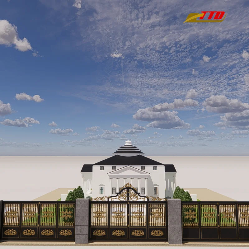 Modern Iron House Gate Designs 6 Feet Eco-Friendly Clean Sleek Minimalist Styles Enhance Aesthetic Security for Contemporary
