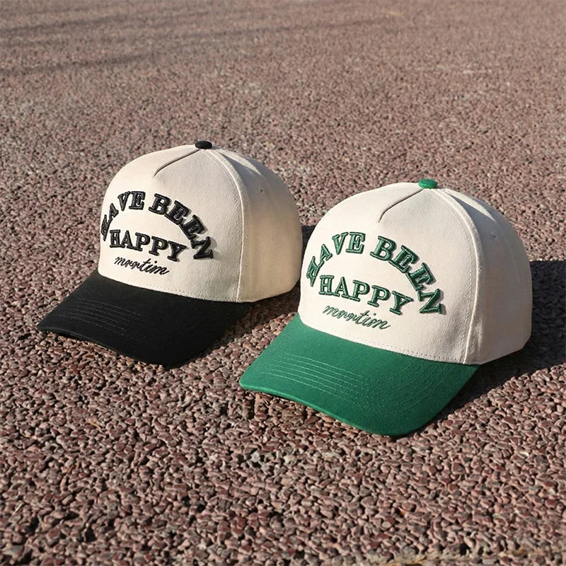 5 Panel Oxford Baseball Cap 2 Colour Your Brand 100% Cotton Custom 3D Embroidery Dot Two Tone Structured Mid Crown Sports Hat