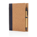 Spiral Cork Notebook with Pen for Jotting Down Thoughts and Ideas