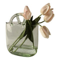 Modern Glass & Crystal Handbag Flower Vase