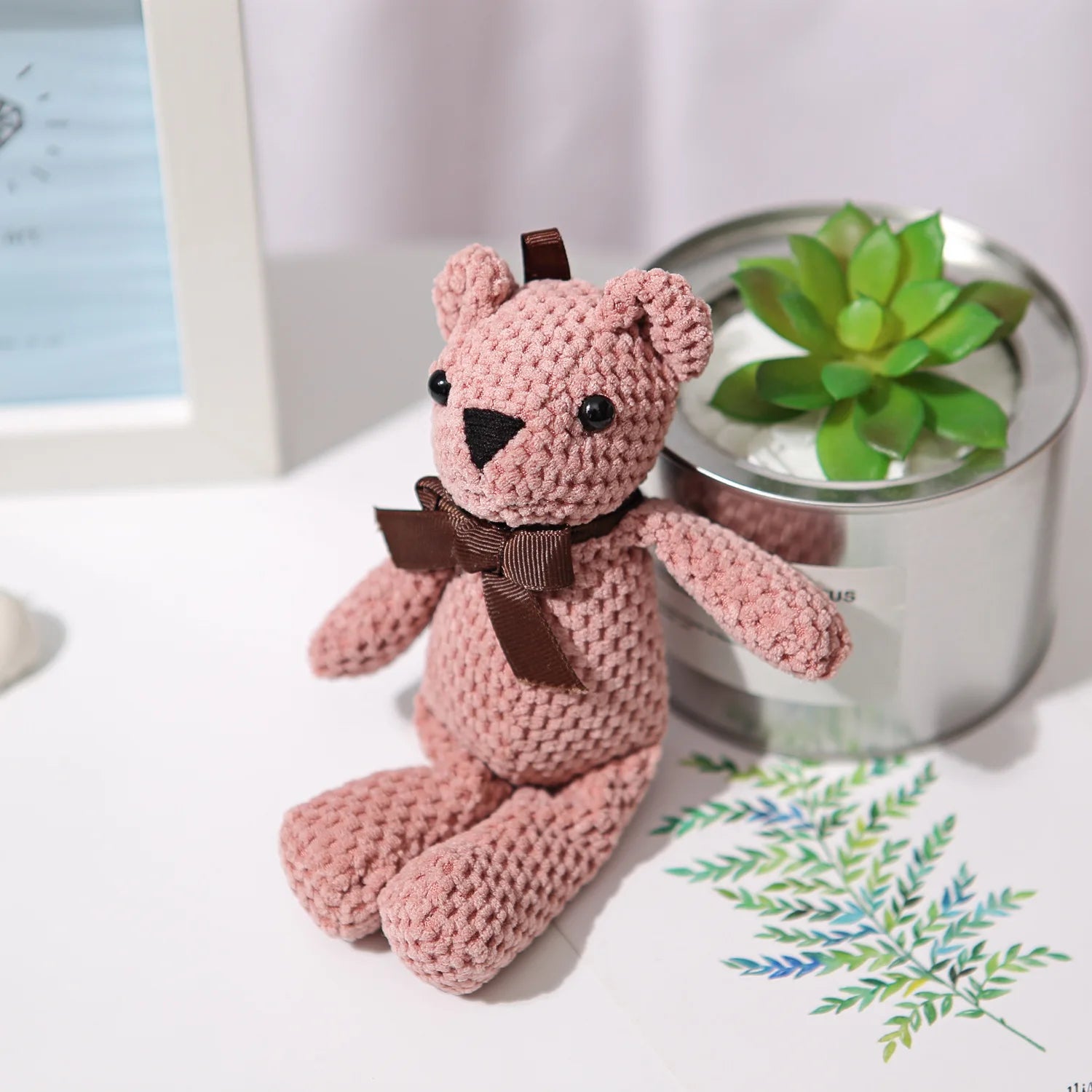 20cm NEW Teddy Bears Keychain Plush Toys Custom Bear Plush Stuffed Animal Plush Toys Teddy Bear Key Chains Pendant Bag Charms