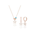 Azuris 925 Sterling Silver Star Set Turkey Origin