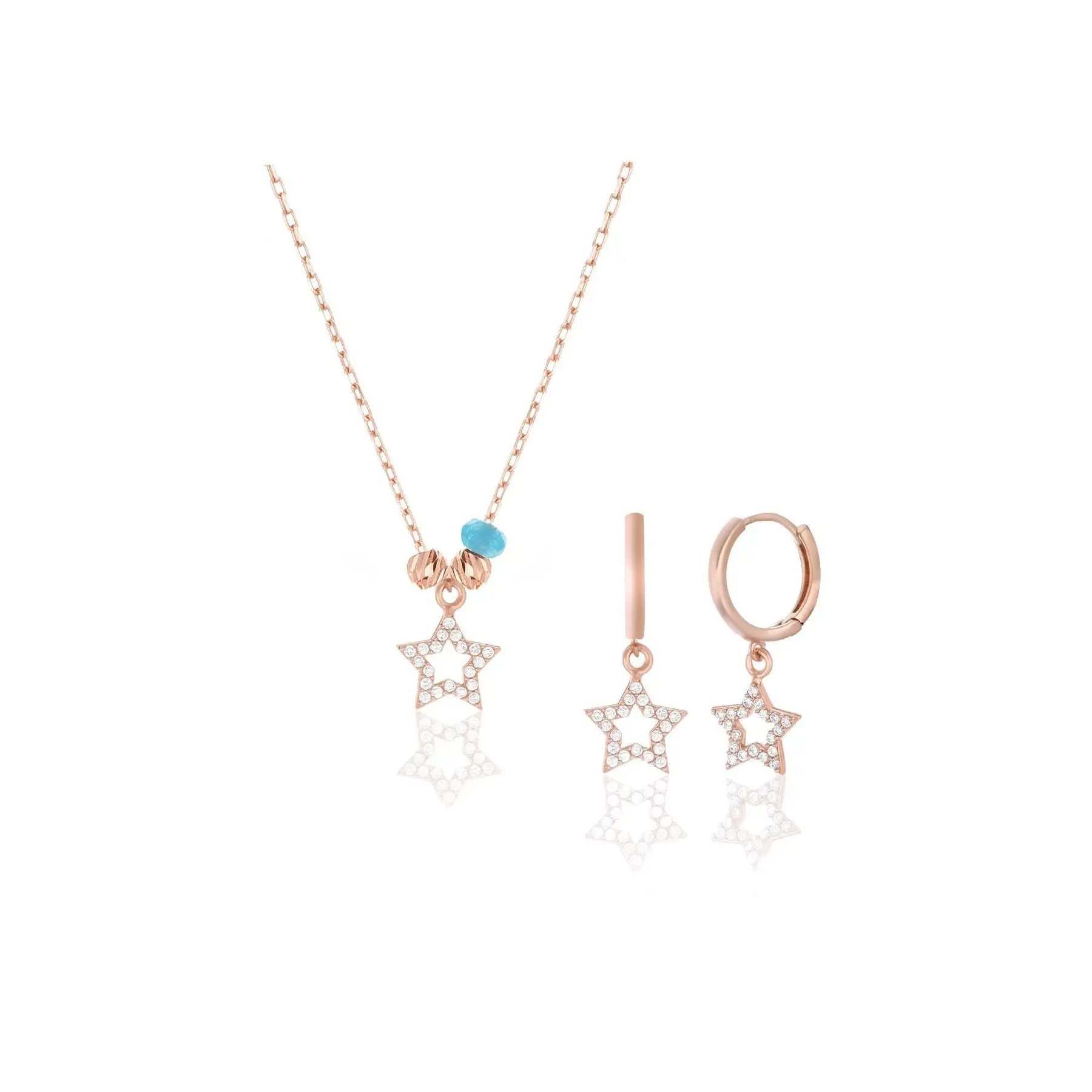 Azuris 925 Sterling Silver Star Set Turkey Origin