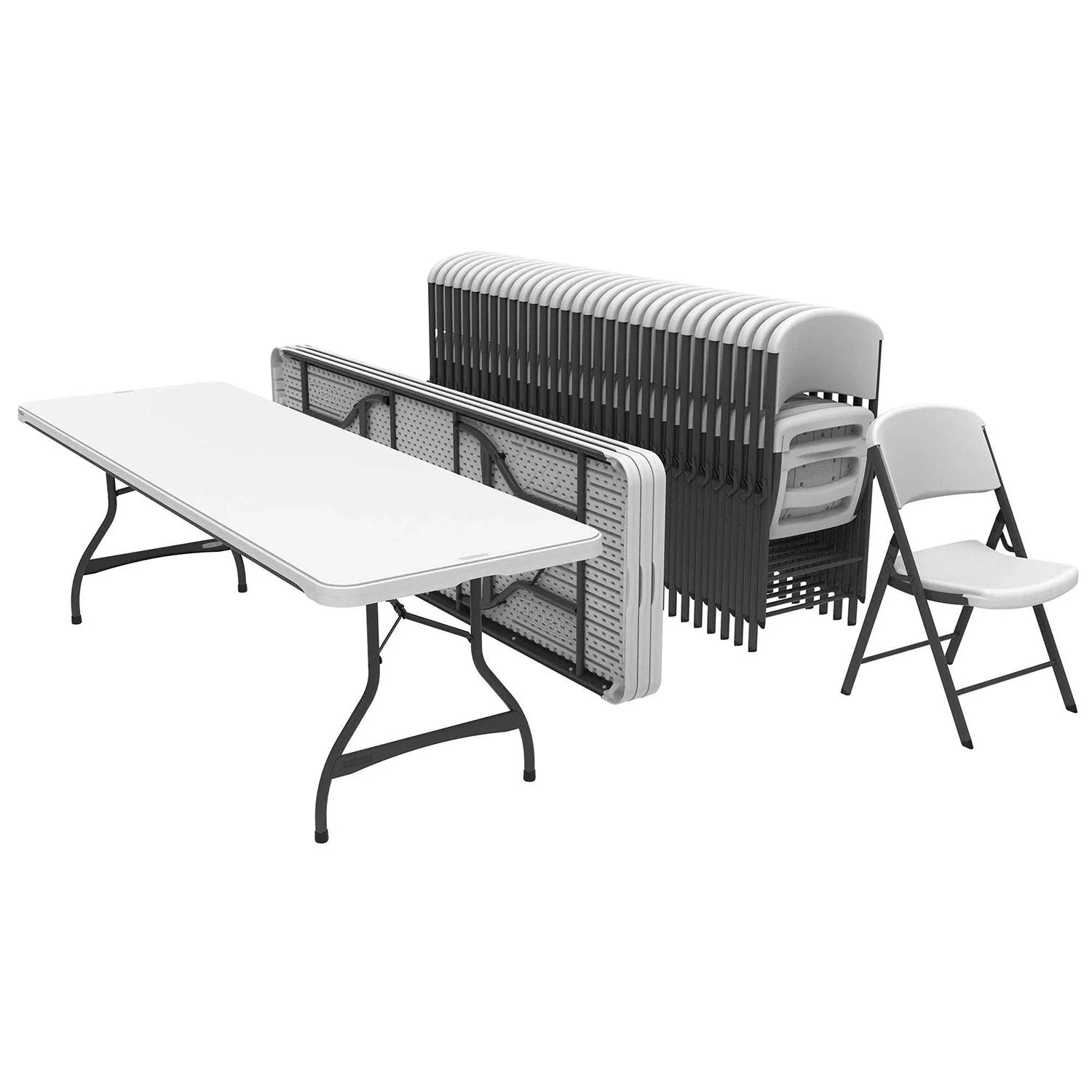 Modern Outdoor Plastic Picnic Banquet Table Wholesale Catering Furniture for Courtyard Kitchen Hospital Dining Hotel Use