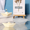 Hot Customized Acceptable Paper Boat Silicone Candle Mould for Soap Silicone Candle Making and Resin Fondant Chocolate Handmade