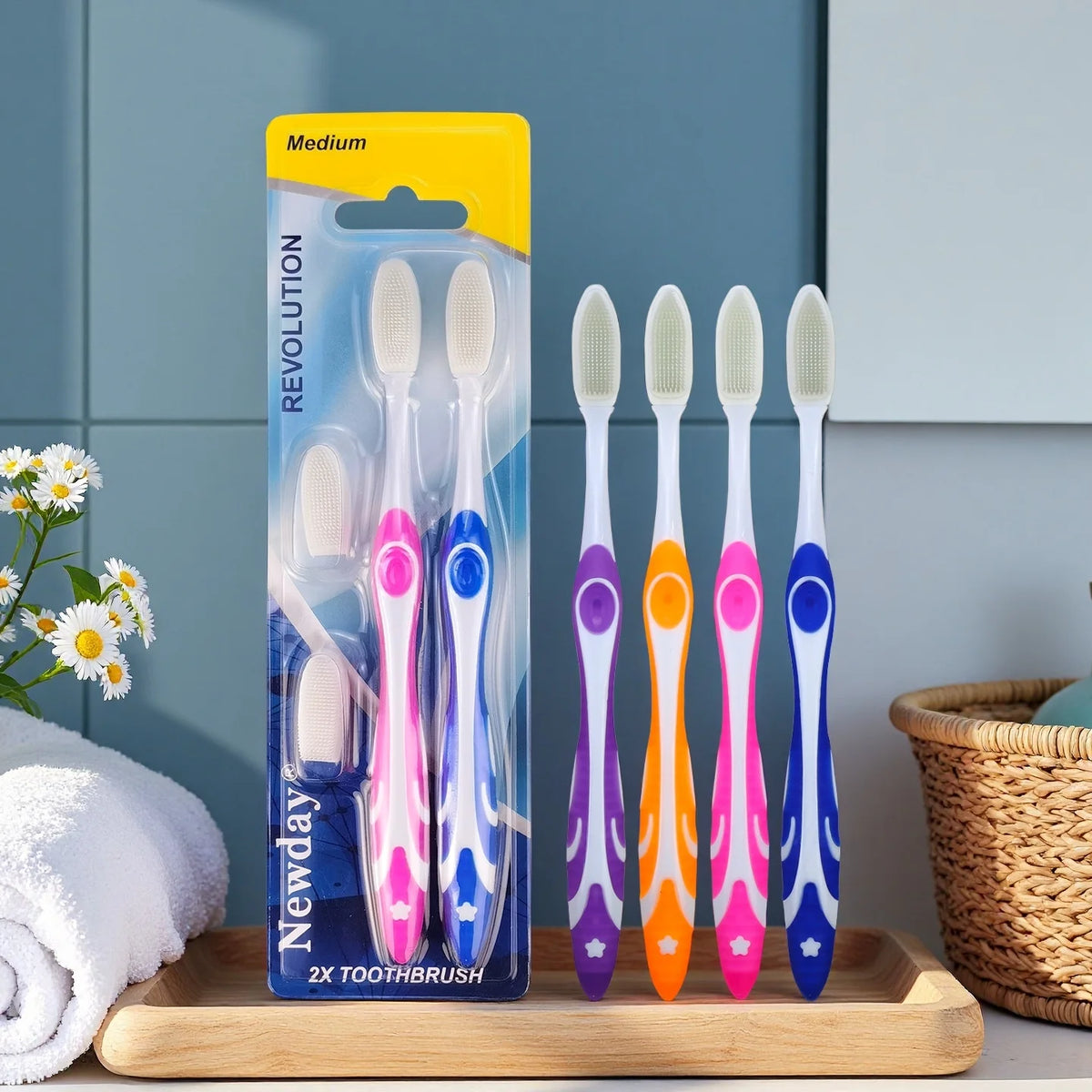 New Style Soft Bristles Adult Tooth Brush Rubber Nano Bristles Head Toothbrush WithReplaceable TPE Head Eco-friendly