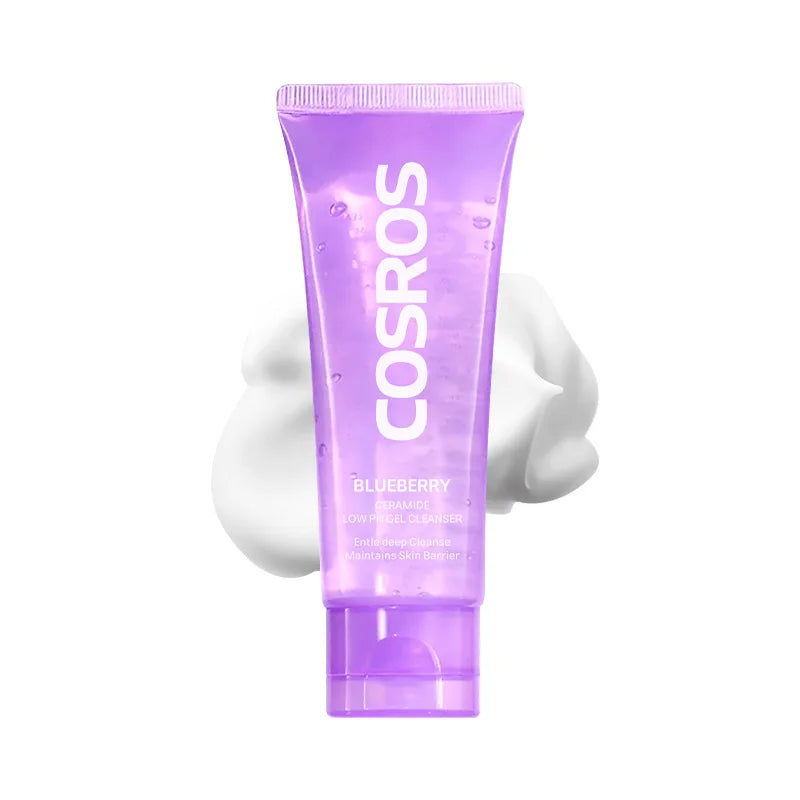 OEM Natural Blueberry Face Wash Custom Logo pH Balanced Deep Cleansing Formula Vegan Healthy Skin Gloving Main Amino Acid Cream
