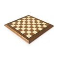Helena Wood Art Traditional Design Handmade Durable Wood Walnut Chess Board Massive Frames Natural Colors 40x40cm (15.7"x15.7")