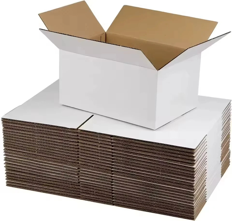 Custom Logo Corrugated Cardboard Eco-Friendly Rigid Paper Box Shipping Gift Box Recycled Materials Four-Color UV Matt Lamination