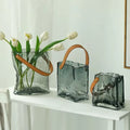 Wholesale Bag Shape Glass Flower Vase