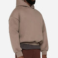 Men's 100% Cotton Knitted Fleece Pullover Hoodie Winter Boxy Puff Print Design Embroidered Hooded Collar Custom Zip 3D Pattern