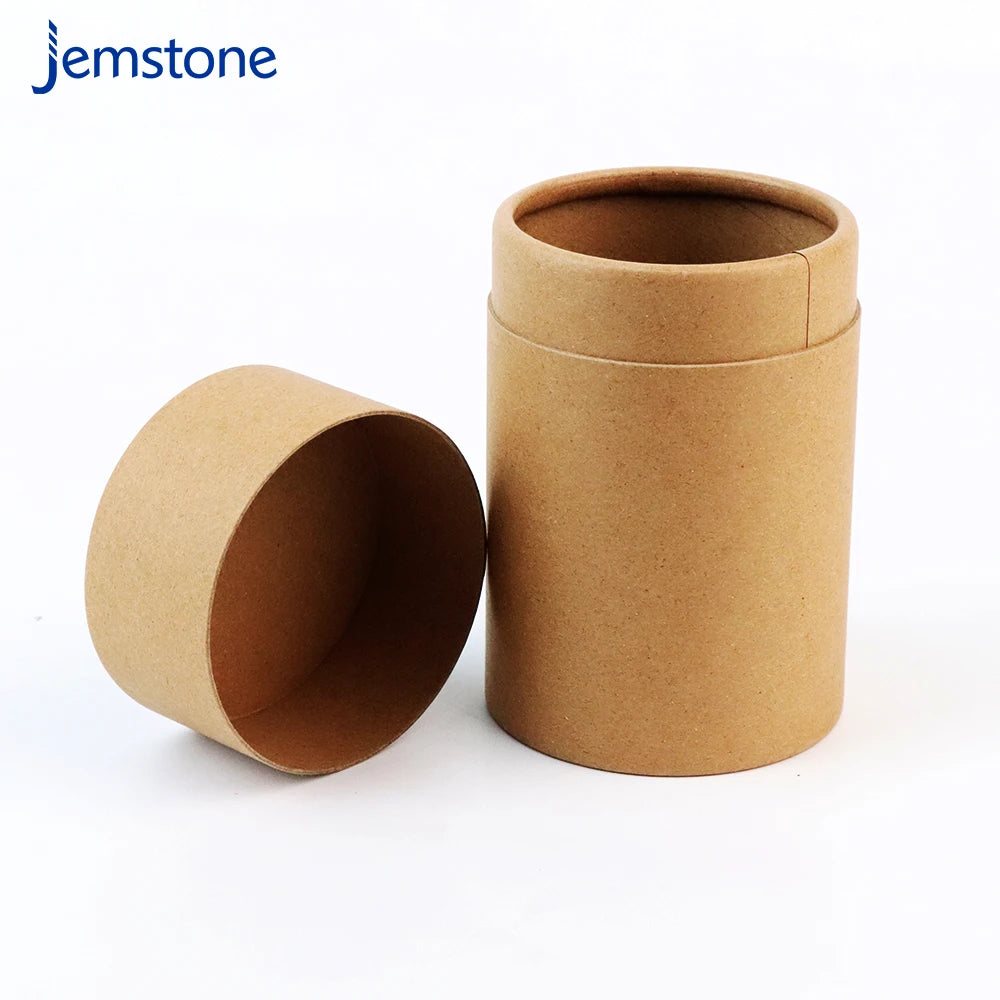 Empty Biodegradable Box Kraft Paper Tube for Food Tea Gift Cylinder Round Paper Packaging
