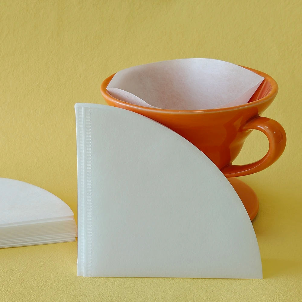 Biodegradable Disposable Nonwoven Cone Shape Coffee Filter Food Safe for K-cup Brewers and Drip Coffee Makers MegaBDM