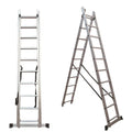 High Quality Aluminum Alloy Telescopic 6 Steps Industrial Combination Ladder Foldable Thickened