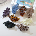Flower Flat Hair Clips for Women Matte Flat Hair Claw French Alligator Clips Non-Slip Cute Duck Billed Flat Claw Clips for Girls