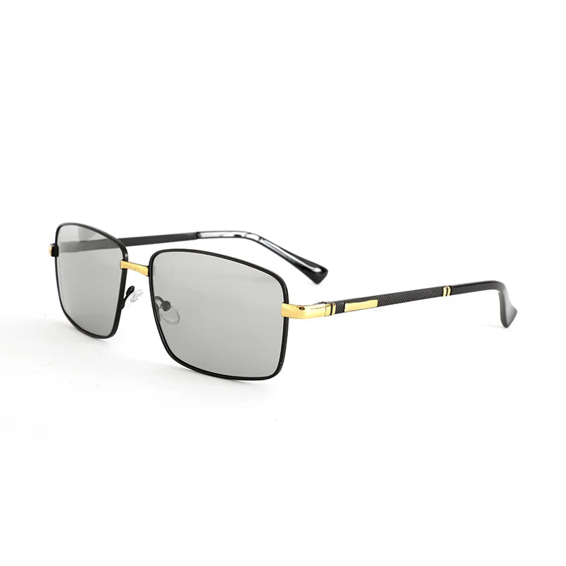 2025 Custom Logo Fashion Retro Men Driving Sun Glasses UV400 Alloy Frame Photochromic Polarized Sunglasses Men Women