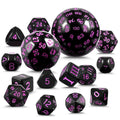 Polyhedral Dice Set 15 Pieces D3-D100 16mm Acrylic RPG Dnd Dice Role Playing Board Game Tabletop