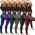 C2 Women's High Waist Fitness Leggings Elastic Waist Sport Brocade Ammonia Fabric Breathable Mesh Fitness Pants for Gym Yoga