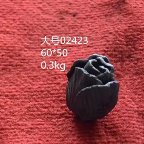 Wrought Iron Components Elements Hot Stamped Steel Flowers for Stair Porch Railing Parts Handrail Balustrade Gate Fence