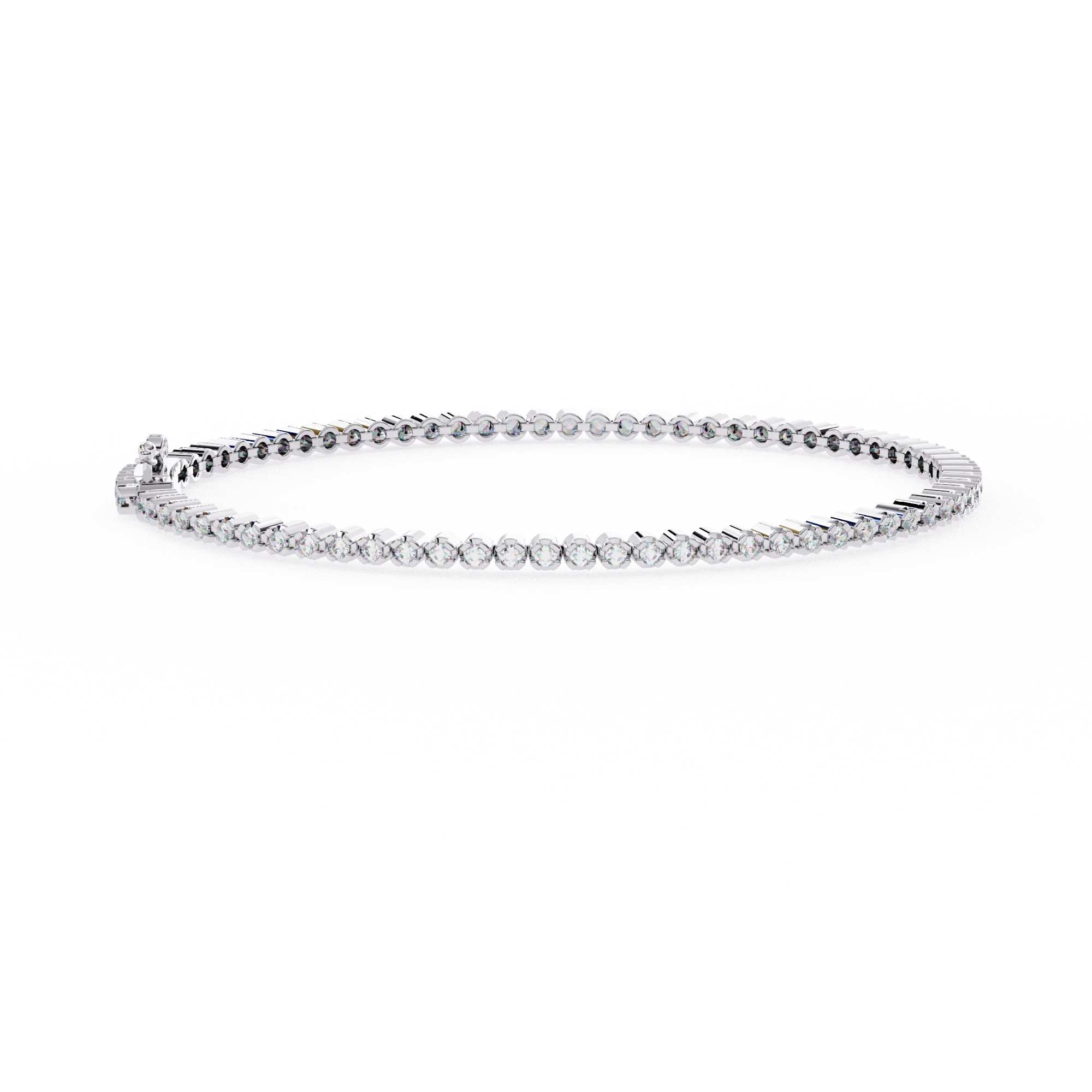 Fashion 2mm-6mm VVS Diamond Tennis Bracelet Luxury Women's Men Stainless Steel 14K Gold Plated IGI Certified Trendy Jewelry
