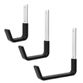 Heavy Duty J Hook Wall Hooks Metal Hangers for Garage Garden Tools Brooms and Home Storage (S M L)