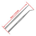 30cm 11.8 Inch Fish Tank Tweezers Aquarium Plants Tweezers Curved Straight Reptile Feeding Tongs Feeder Tools