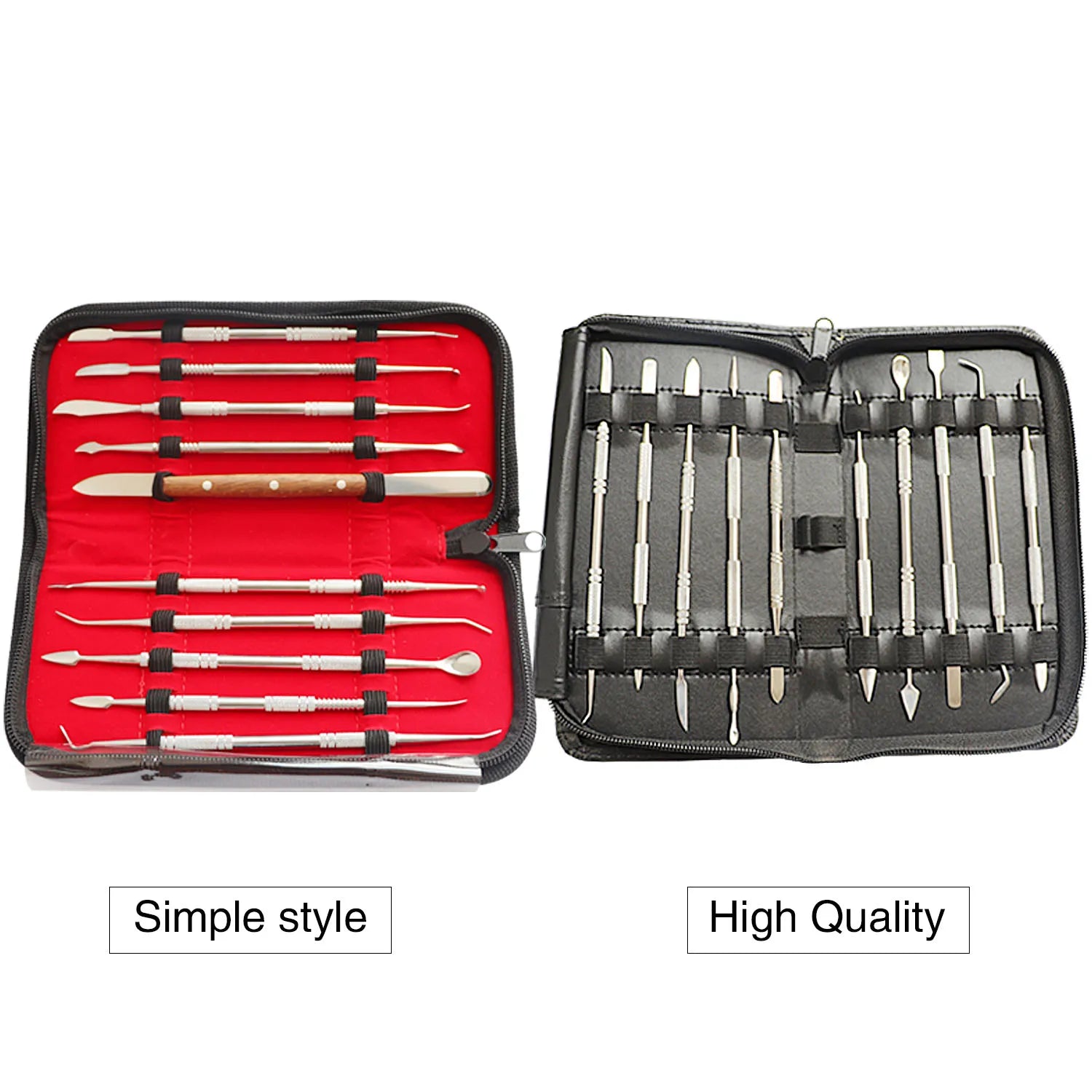 Boasta 10pcs Double-Ended Wax Carving Knife Set Stainless Steel Jewelry Engraving Sculpting Tools with Storage Case