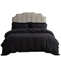 European and American Style Three-Piece Bedding Set Solid Color Simple Tassel Lace Polyester Quilt Cover 100% Polyester Fabric