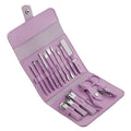 16 IN 1 Nail Clipper Set Professional Stainless Steel Purple Nail Tools Scissor Manicure Pedicure Set Nail Clipper Kit