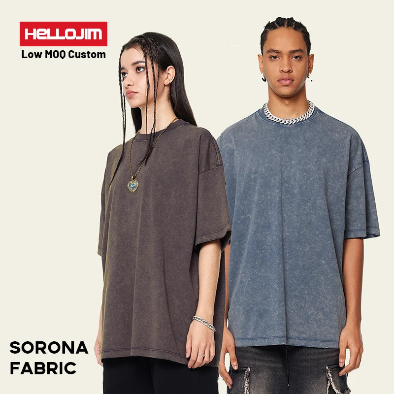 Hot Sale Print Vintage t Shirt Plus Size Sorona Acid Wash Blank Tshirt Mens Custom Vintage Oversized Tshirt