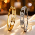 Resoul 18k Gold Plated Cross Zircon Bracelet Waterproof Tarnish Free Fashion Bangles Luxury Party Jewelry MegaBDM