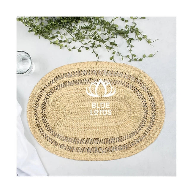 PREMIUM QUALITY Rattan Placemat From Blue Lotus in Vietnam for Tabletop & Serving  Handwoven & Versatile.