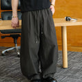OEM Men's Casual Trousers Summer Lightweight 100% Cotton Flare Jogger Pants Straight Pattern Loose Chino Pants