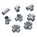 Stainless Steel Pipe Connection Right Angle Three-way Four-way Five-way Six-way Elbow Pipe Handrail Cross Joint Pipe Fittings