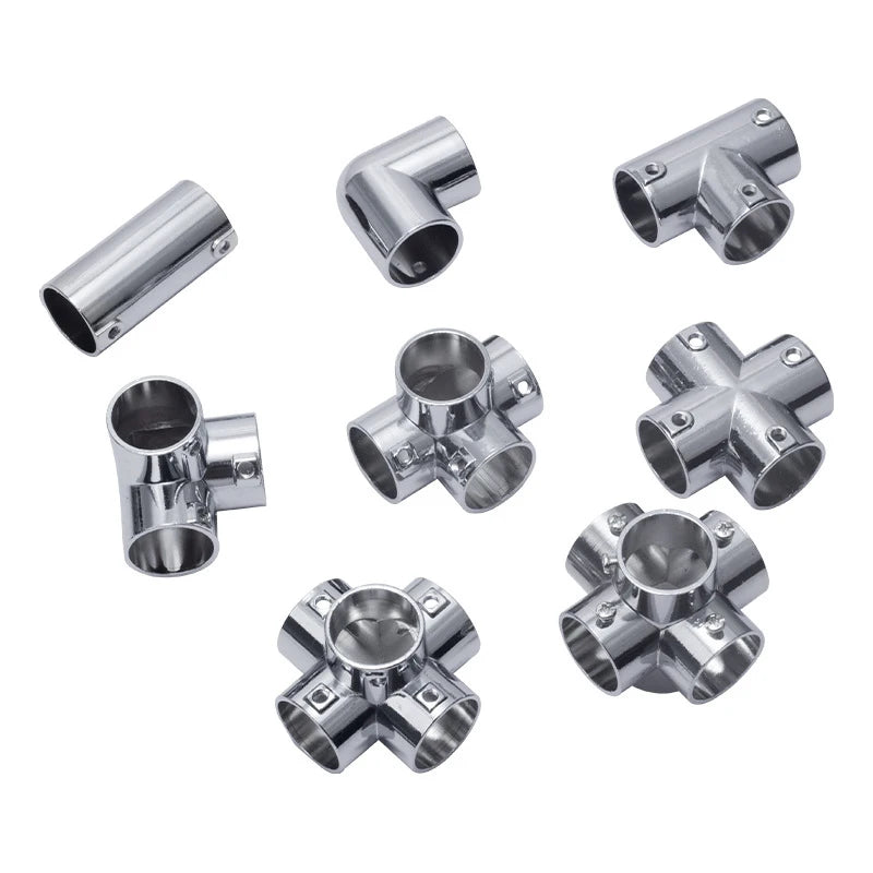 Stainless Steel Pipe Connection Right Angle Three-way Four-way Five-way Six-way Elbow Pipe Handrail Cross Joint Pipe Fittings