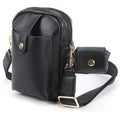 Women's Fashion Leather Cellphone Purse Small Crossbody Shoulder Handbag Clutch with iPhone 16 Holster Wallet Case Bag Pouch
