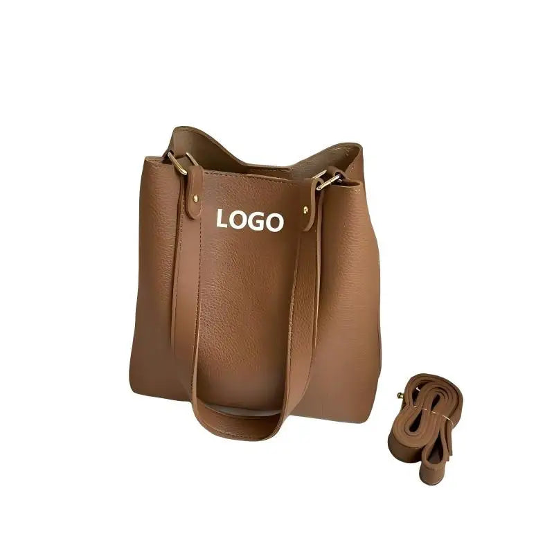 Customized Logo Autumn and Winter Retro Large Capacity Tote Bag for Women Multi-purpose Crossbody Bag Single-shoulder Bucket Bag