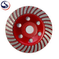 4inch D100mm Medium Abrasive Pad Diamond Swirl High Speed Straight Edge Angle Grinder Concrete Marble Cutting Blades OEM