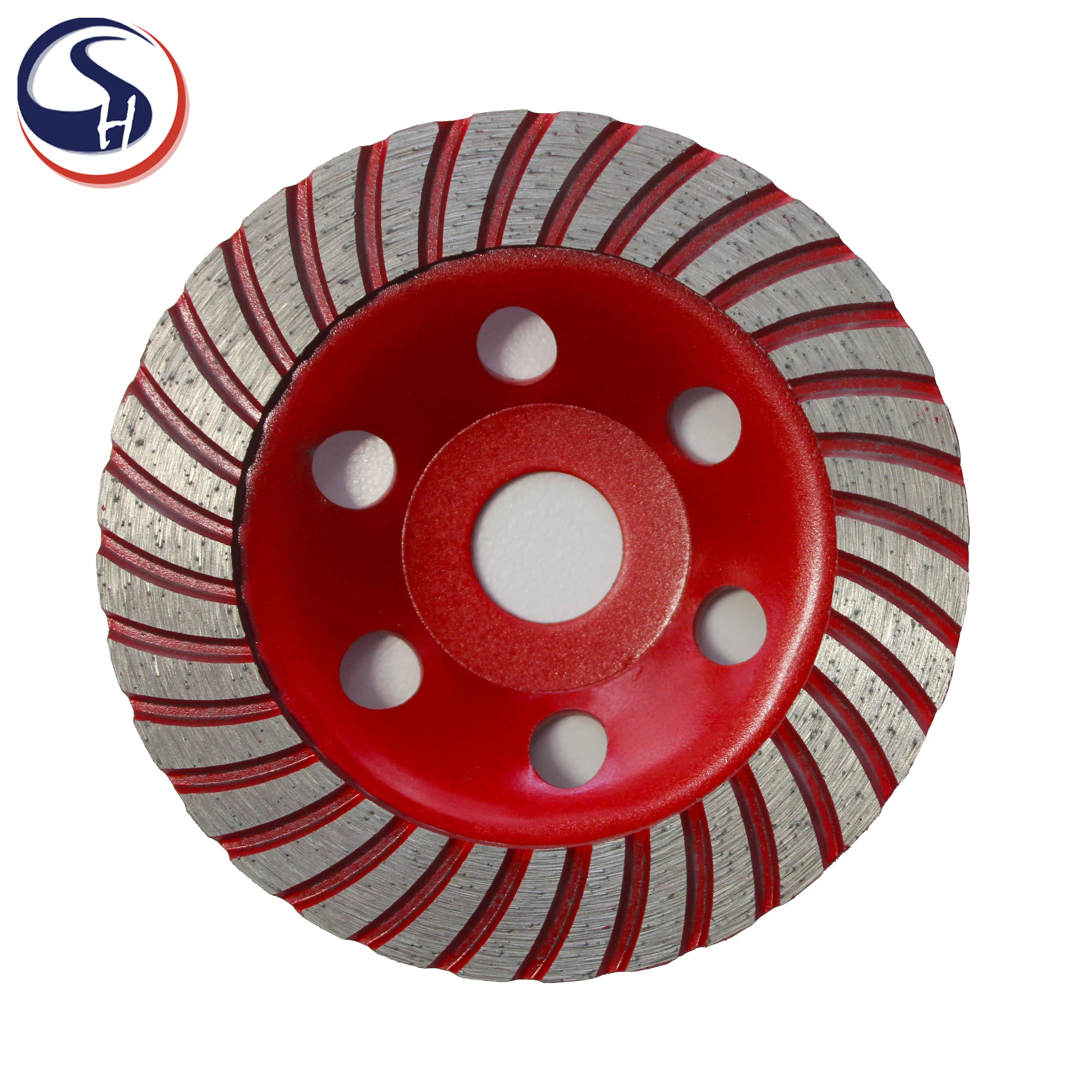 4inch D100mm Medium Abrasive Pad Diamond Swirl High Speed Straight Edge Angle Grinder Concrete Marble Cutting Blades OEM
