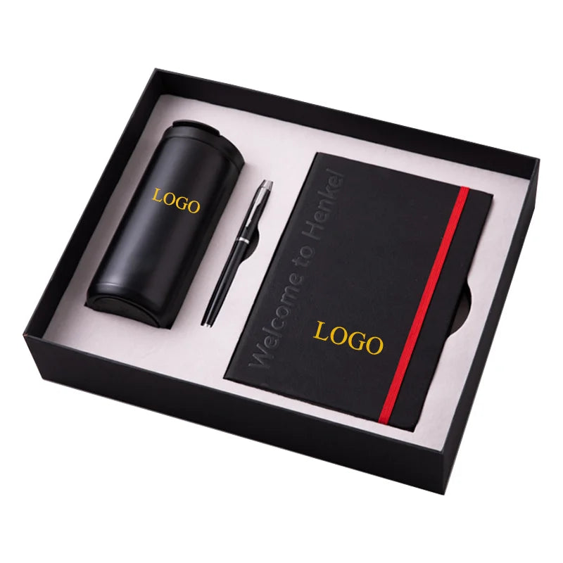 Customizable stainless steel coffee and tea thermos bottle gift box